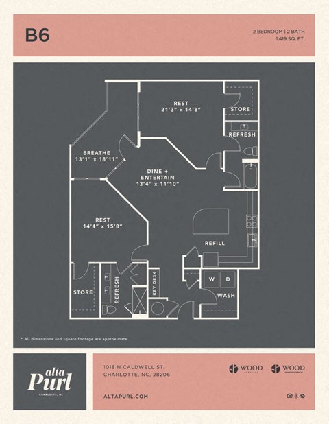 a floor plan of a bedroom apartment